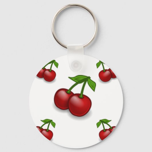 Cherries Galore Design Sleutelhanger (Voorkant)