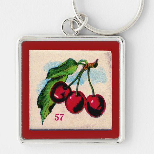 Cherries Game-kaart Sleutelhanger (Voorkant)