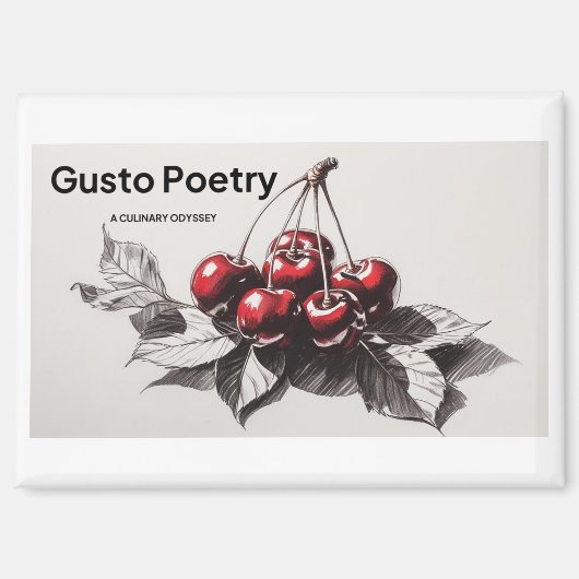 Cherries Gusto Poetry Magneet (Voorkant)