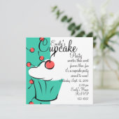 Cherries Jubilation Cupcake Kaart (Staand voorkant)