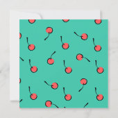 Cherries Jubilation Cupcake Kaart (Achterkant)