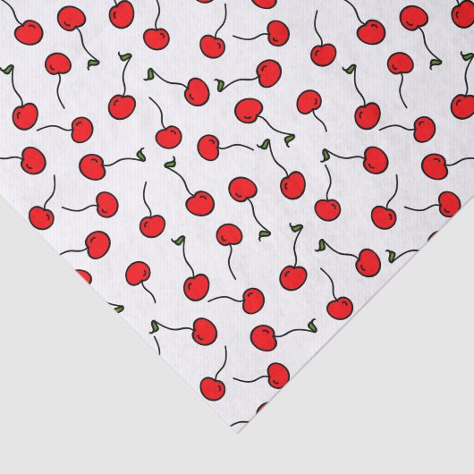Cherries Jubilee-weefselpapier Tissuepapier (Detail)