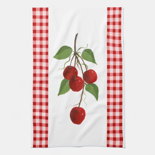 Cherries Kitchen Towel Theedoek (Verticaal)