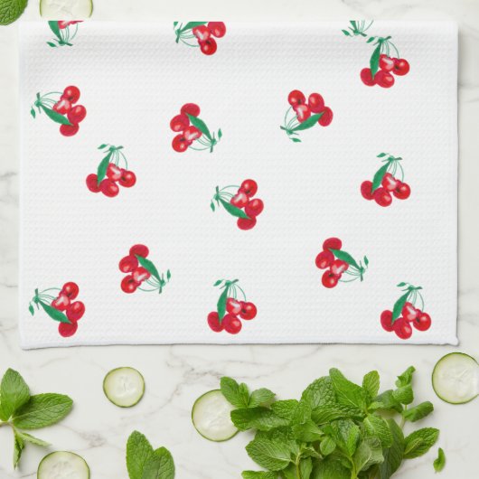  Cherries Kitchen Towel Theedoek (Gevouwen)