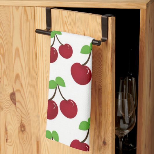 Cherries Microfiber Kitchen Towel Theedoek (Derde Gevouwen)