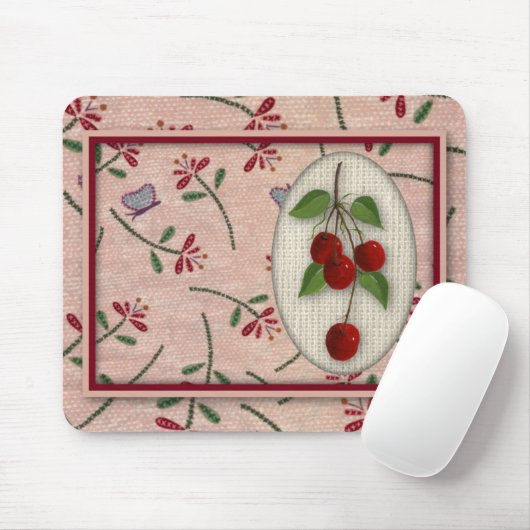 Cherries Mousepad Muismat (Met muis)