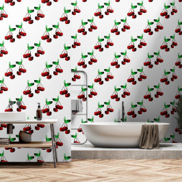 Cherries Pattern Behang