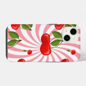 Cherries Pattern iPhone Hoesje (Achterkant horizontaal)