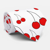 Cherries Pattern. Stropdas (Opgerold)