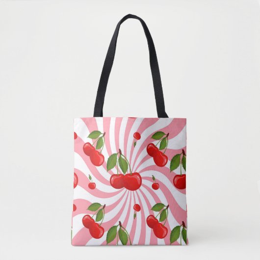 Cherries Pattern Tote Bag (Voorkant)