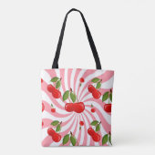 Cherries Pattern Tote Bag (Achterkant)