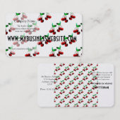 Cherries Pattern Visitekaartje (Voorkant / Achterkant)