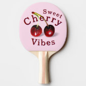 Cherries Ping Pong Paddle Tafeltennisbatje (Achterkant)