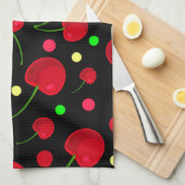 CHERRIES PLUS THEEDOEK (Quarter Fold)