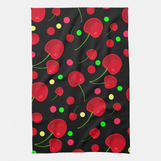 CHERRIES PLUS THEEDOEK (Verticaal)