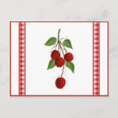 Cherries Recipe Card Briefkaart (Voorkant)