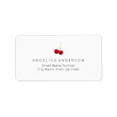 Cherries Return Address Label (Voorkant)