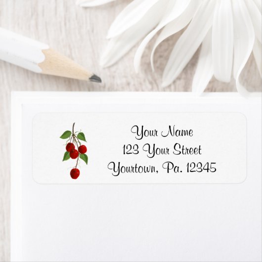 Cherries Return Address Labels (Insitu)