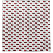 Cherries Ripe Red Cherry Summer Fruit Print Douchegordijn (Voorkant)