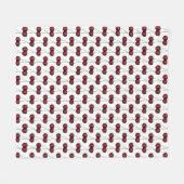 Cherries Ripe Red Cherry Summer Fruit Print Fleece Deken (Voorkant (Horizontaal))