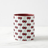 Cherries Ripe Red Cherry Summer Fruit Print Mok (Midden)