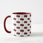 Cherries Ripe Red Cherry Summer Fruit Print Mok (Links)