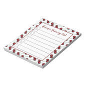 Cherries Ripe Red Cherry Summer Fruit Print Notitieblok (Linkerzijde)