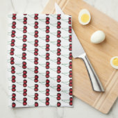Cherries Ripe Red Cherry Summer Fruit Print Theedoek (Quarter Fold)