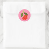 Cherries Ronde Sticker (Tas)