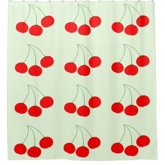 Cherries Shower Curtain Douchegordijn (Voorkant)