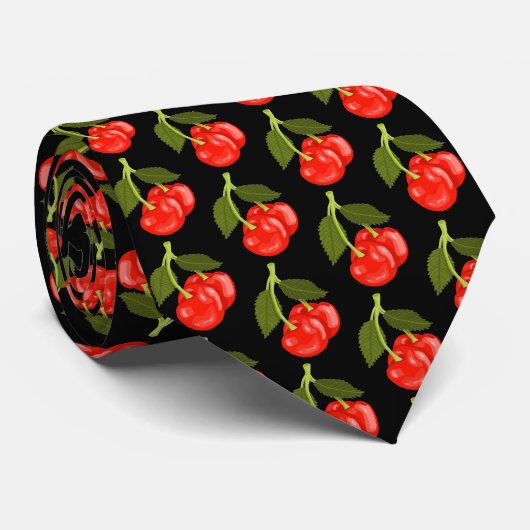 Cherries Stropdas (Opgerold)