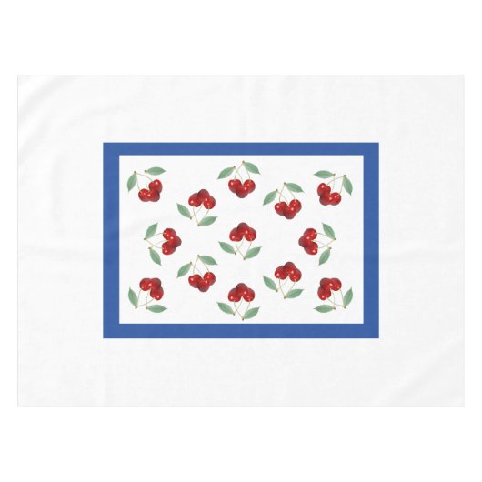 Cherries Tablecloth Tafelkleed (Voorkant (Horizontaal))