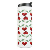 Cherries Thermal Tumbler Thermosbeker (Gedraaid links)