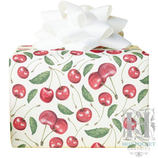 Cherries Wrapping Paper Cadeaupapier