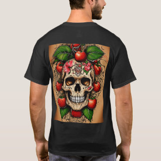 Cherriesskull Tattoo Design T-shirt