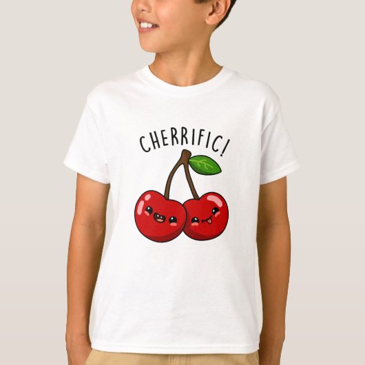 Cherrific Grappig Rood Cherry Pun T-shirt (Voorkant)
