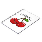 Cherrific Grappige Rode Kers Punt Notitieboek (Linkerzijde)
