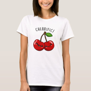 Cherrific Grappige Rode Kers Punt T-shirt