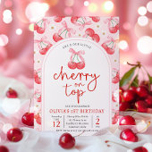 Cherry 1e Verjaardagsfeestje Coquette Cherry Verja Kaart