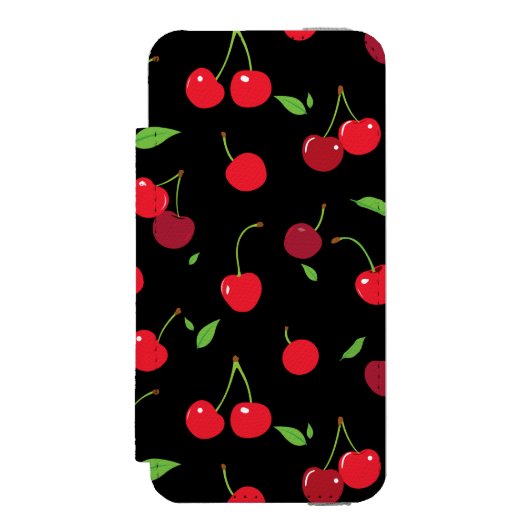 Cherry 2 incipio iPhone portemonnee hoesje (Voorkant Agenda)