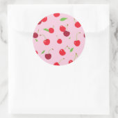 Cherry 3 ronde sticker (Tas)