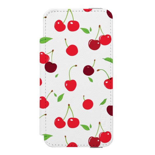 Cherry 4 incipio iPhone portemonnee hoesje (Voorkant Agenda)