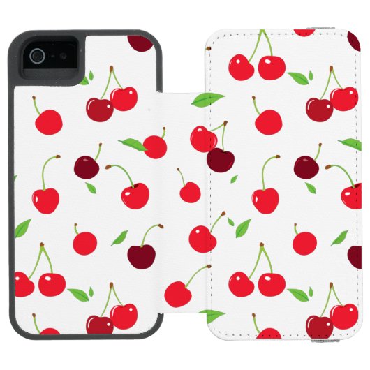 Cherry 4 incipio iPhone portemonnee hoesje (Agenda Open)