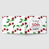 Cherry 50th Birthday Party Guest Book Gastenboek (Volledig)