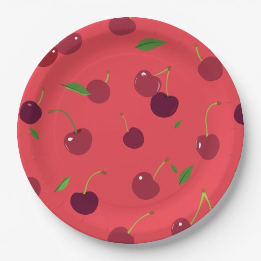 Cherry 5 papieren bordje (Voorkant)