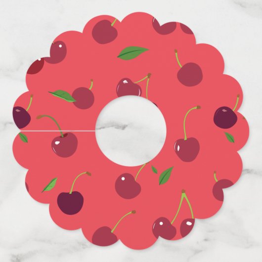 Cherry 5 wijnglaslabel (Achterkant)