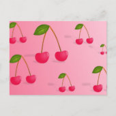 Cherry-achtergrond Briefkaart (Voorkant)
