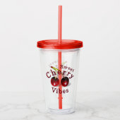 Cherry Acryltumbler Acryl Drinkbeker (Voorkant)