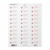 Cherry Address Label (Full Sheet)