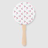 Cherry Aesthetic Cherries Pattern White Wedding Handwaaier (Achterkant)